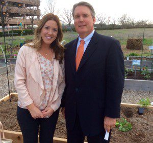 Brent Petersen and Lindsay Klatzkin, Volunteer Coordinator at SafeHaven