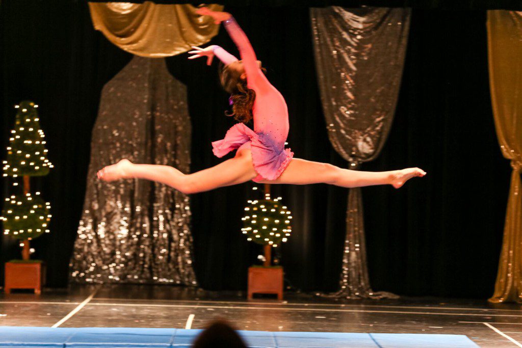 Katie Morgan performing her talent in the Miss Grapevine Outstanding Teen Pageant