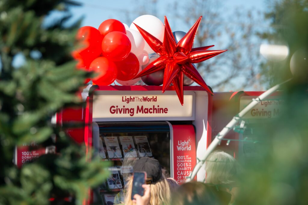 Grapevine unwrapping launch party for Texas Giving Machine. (photo courtesy of Julianne Winzenz)