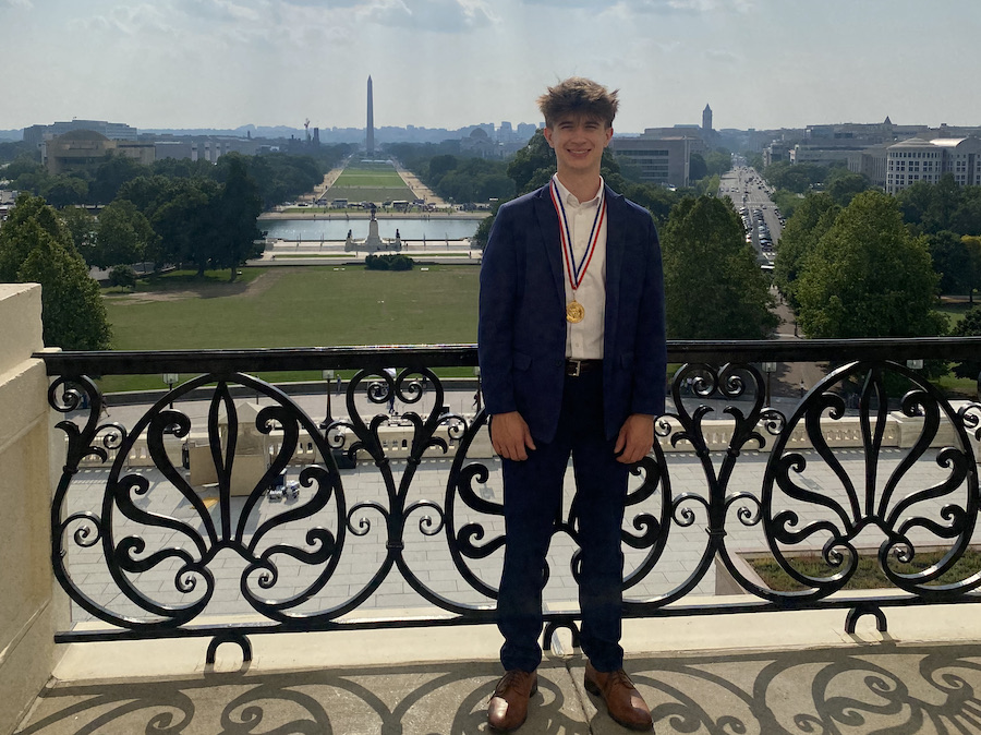 Flower Mound teen Brian Woodland received The Congressional Award, a prestigious honor.