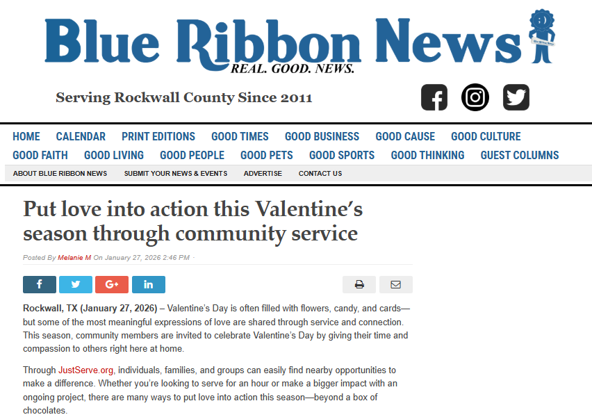 Put love into action this Valentine’s season through community service ...